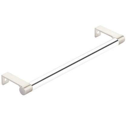 Emtek - Select Cabinet Edge Pull 8-1/4 Inch c-c, Round Edge Stem, Smooth Bar