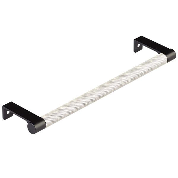 Emtek - Select Cabinet Edge Pull 8-1/4 Inch c-c, Round Edge Stem, Knurled Bar