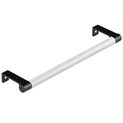 Emtek - Select Cabinet Edge Pull 8-1/4 Inch c-c, Round Edge Stem, Knurled Bar