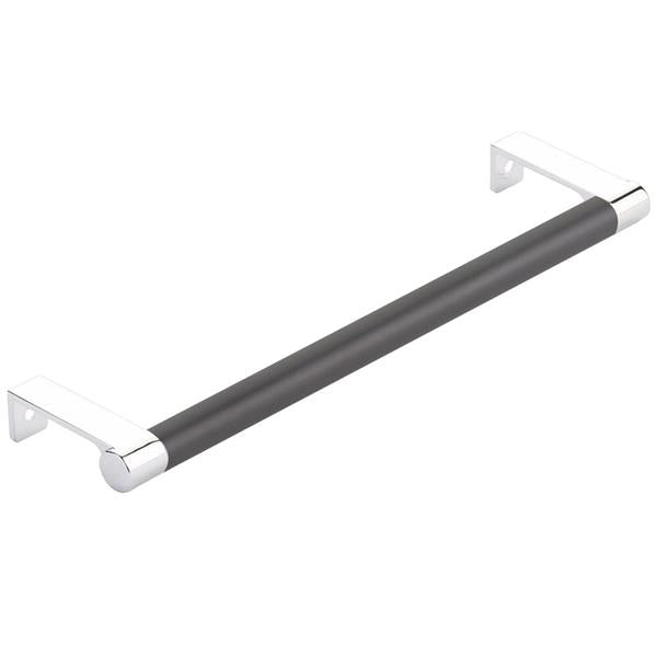Emtek - Select Cabinet Edge Pull 8-1/4 Inch c-c, Round Edge Stem, Smooth Bar