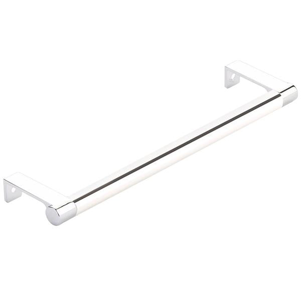 Emtek - Select Cabinet Edge Pull 8-1/4 Inch c-c, Round Edge Stem, Smooth Bar
