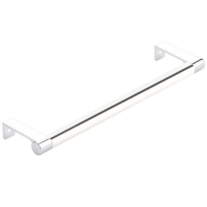 Emtek - Select Cabinet Edge Pull 8-1/4 Inch c-c, Round Edge Stem, Smooth Bar