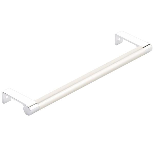 Emtek - Select Cabinet Edge Pull 8-1/4 Inch c-c, Round Edge Stem, Smooth Bar