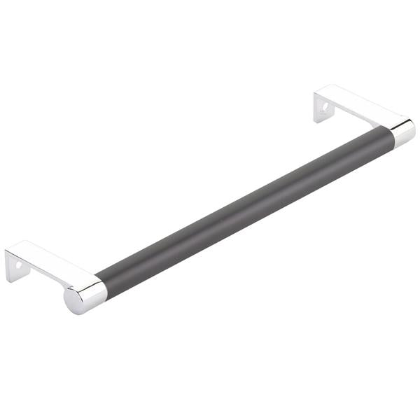 Emtek - Select Cabinet Edge Pull 8-1/4 Inch c-c, Round Edge Stem, Smooth Bar