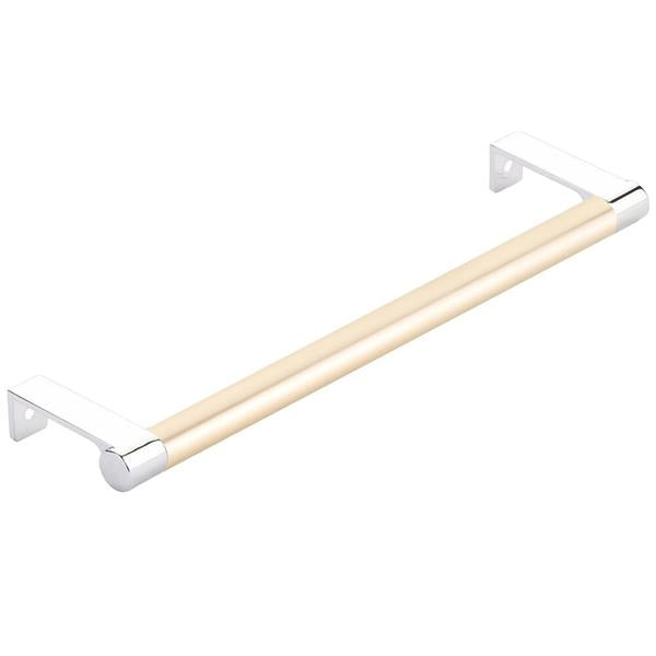 Emtek - Select Cabinet Edge Pull 8-1/4 Inch c-c, Round Edge Stem, Smooth Bar