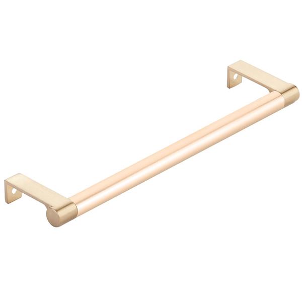 Emtek - Select Cabinet Edge Pull 8-1/4 Inch c-c, Round Edge Stem, Smooth Bar