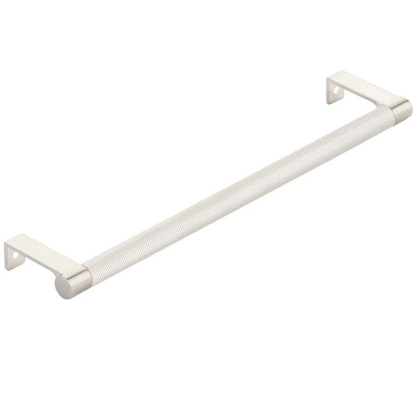 Emtek - Select Cabinet Edge Pull 10-1/4 Inch c-c, Round Edge Stem, Knurled Bar