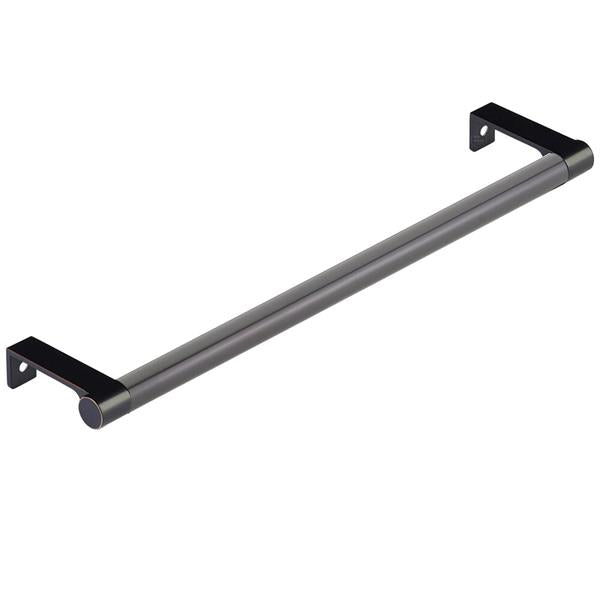 Emtek - Select Cabinet Edge Pull 10-1/4 Inch c-c, Round Edge Stem, Smooth Bar
