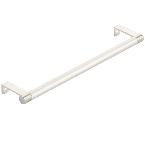Emtek - Select Cabinet Edge Pull 10-1/4 Inch c-c, Round Edge Stem, Smooth Bar