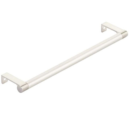 Emtek - Select Cabinet Edge Pull 10-1/4 Inch c-c, Round Edge Stem, Smooth Bar