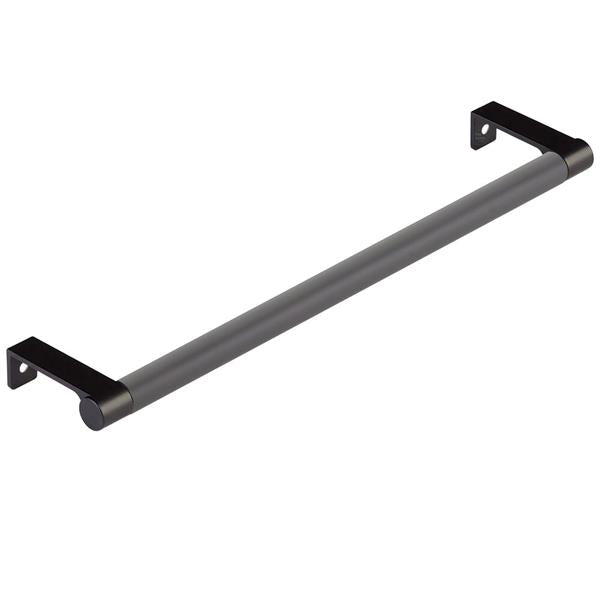 Emtek - Select Cabinet Edge Pull 10-1/4 Inch c-c, Round Edge Stem, Smooth Bar