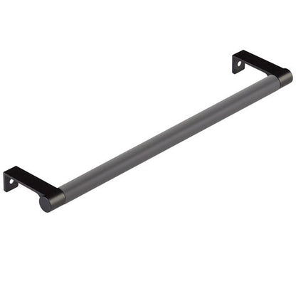 Emtek - Select Cabinet Edge Pull 10-1/4 Inch c-c, Round Edge Stem, Smooth Bar