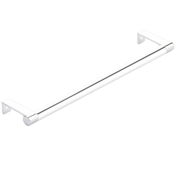 Emtek - Select Cabinet Edge Pull 10-1/4 Inch c-c, Round Edge Stem, Smooth Bar
