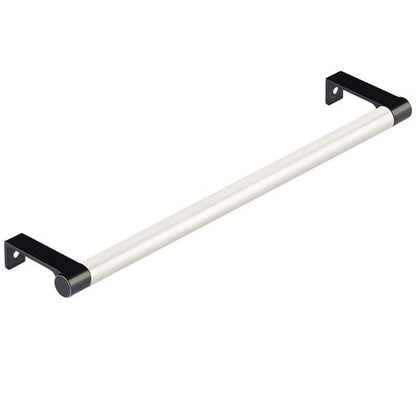 Emtek - Select Cabinet Edge Pull 10-1/4 Inch c-c, Round Edge Stem, Smooth Bar