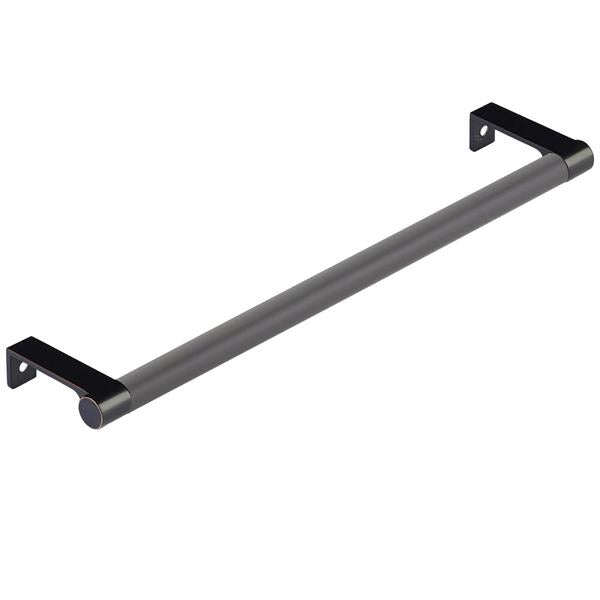 Emtek - Select Cabinet Edge Pull 10-1/4 Inch c-c, Round Edge Stem, Smooth Bar
