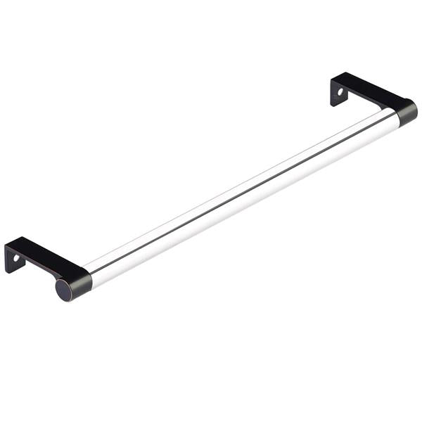 Emtek - Select Cabinet Edge Pull 10-1/4 Inch c-c, Round Edge Stem, Smooth Bar