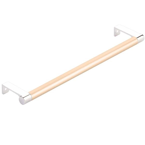 Emtek - Select Cabinet Edge Pull 10-1/4 Inch c-c, Round Edge Stem, Smooth Bar