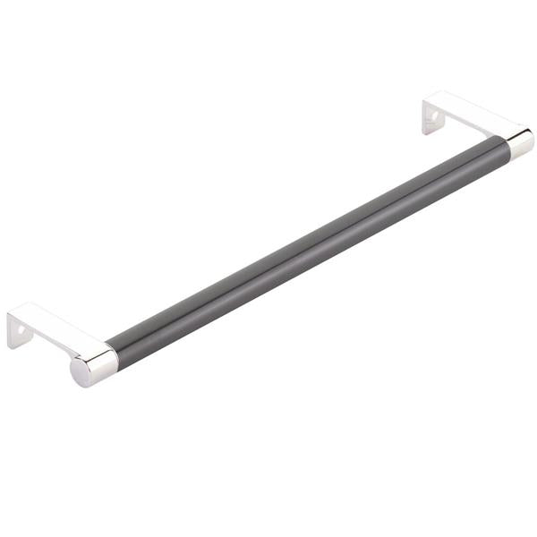 Emtek - Select Cabinet Edge Pull 10-1/4 Inch c-c, Round Edge Stem, Smooth Bar