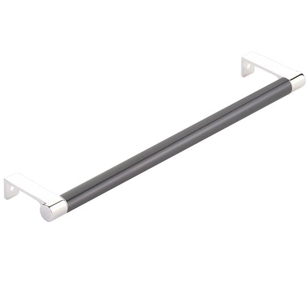 Emtek - Select Cabinet Edge Pull 10-1/4 Inch c-c, Round Edge Stem, Smooth Bar