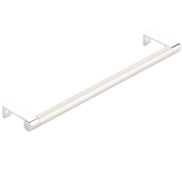 Emtek - Select Cabinet Edge Pull 10-1/4 Inch c-c, Round Edge Stem, Smooth Bar