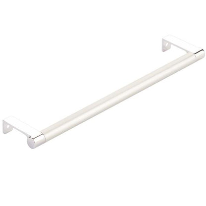 Emtek - Select Cabinet Edge Pull 10-1/4 Inch c-c, Round Edge Stem, Smooth Bar