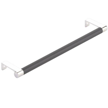 Emtek - Select Cabinet Edge Pull 10-1/4 Inch c-c, Round Edge Stem, Smooth Bar
