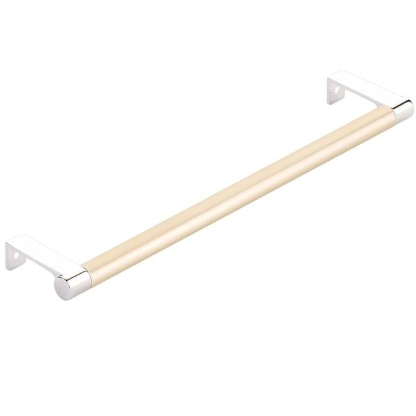 Emtek - Select Cabinet Edge Pull 10-1/4 Inch c-c, Round Edge Stem, Smooth Bar