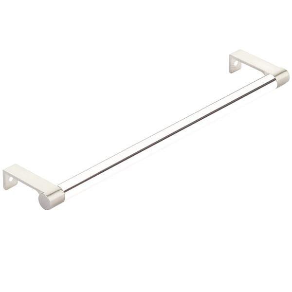 Emtek - Select Cabinet Edge Pull 10-1/4 Inch c-c, Round Edge Stem, Smooth Bar