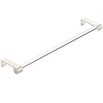 Emtek - Select Cabinet Edge Pull 10-1/4 Inch c-c, Round Edge Stem, Smooth Bar