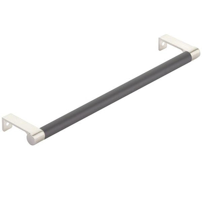 Emtek - Select Cabinet Edge Pull 10-1/4 Inch c-c, Round Edge Stem, Smooth Bar