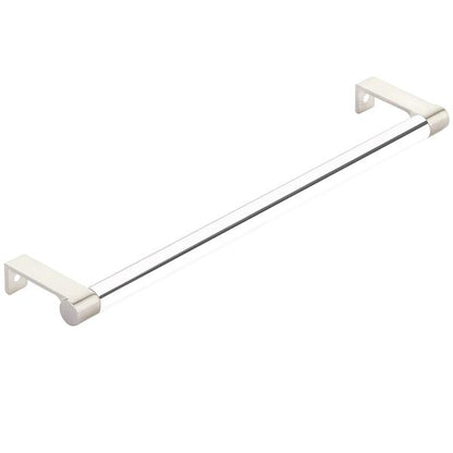 Emtek - Select Cabinet Edge Pull 10-1/4 Inch c-c, Round Edge Stem, Smooth Bar