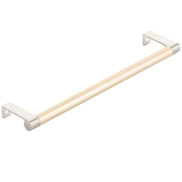 Emtek - Select Cabinet Edge Pull 10-1/4 Inch c-c, Round Edge Stem, Smooth Bar