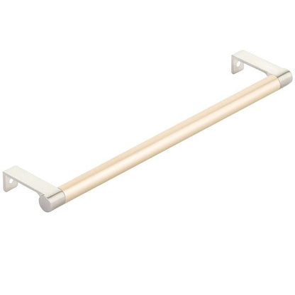 Emtek - Select Cabinet Edge Pull 10-1/4 Inch c-c, Round Edge Stem, Smooth Bar