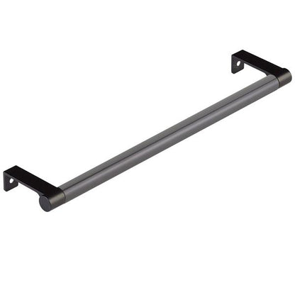 Emtek - Select Cabinet Edge Pull 10-1/4 Inch c-c, Round Edge Stem, Smooth Bar