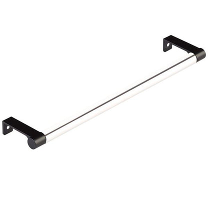 Emtek - Select Cabinet Edge Pull 10-1/4 Inch c-c, Round Edge Stem, Smooth Bar