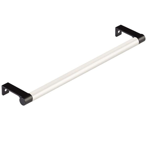 Emtek - Select Cabinet Edge Pull 10-1/4 Inch c-c, Round Edge Stem, Smooth Bar