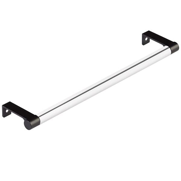 Emtek - Select Cabinet Edge Pull 10-1/4 Inch c-c, Round Edge Stem, Smooth Bar