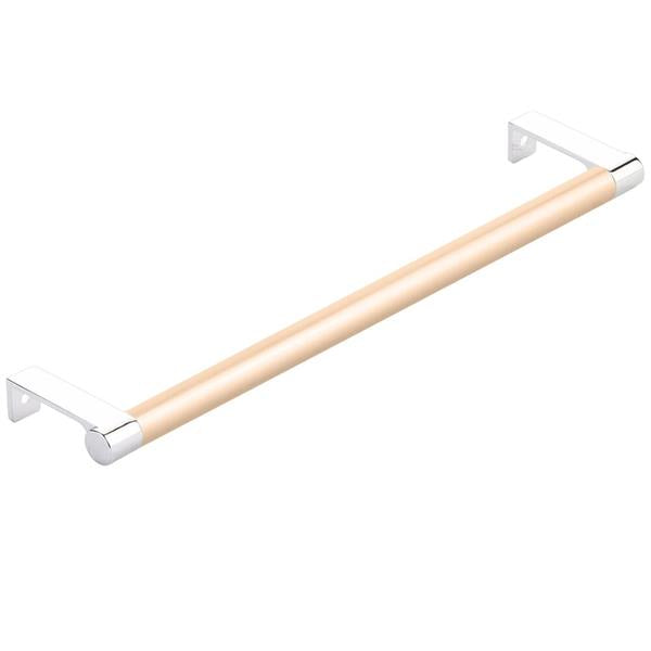 Emtek - Select Cabinet Edge Pull 10-1/4 Inch c-c, Round Edge Stem, Smooth Bar