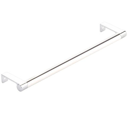Emtek - Select Cabinet Edge Pull 10-1/4 Inch c-c, Round Edge Stem, Smooth Bar