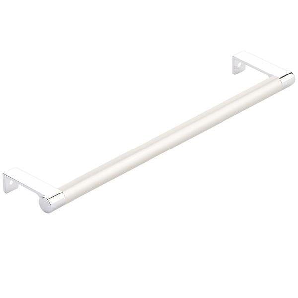 Emtek - Select Cabinet Edge Pull 10-1/4 Inch c-c, Round Edge Stem, Smooth Bar