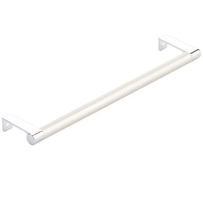Emtek - Select Cabinet Edge Pull 10-1/4 Inch c-c, Round Edge Stem, Smooth Bar