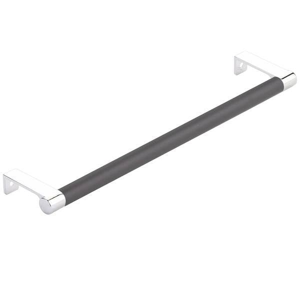 Emtek - Select Cabinet Edge Pull 10-1/4 Inch c-c, Round Edge Stem, Smooth Bar