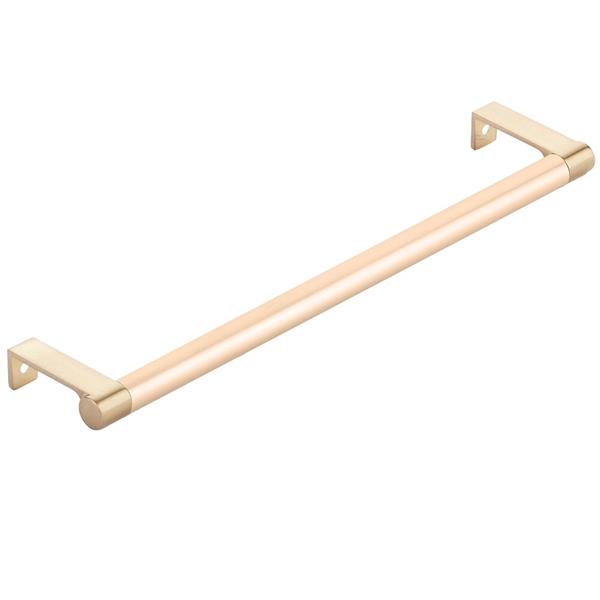 Emtek - Select Cabinet Edge Pull 10-1/4 Inch c-c, Round Edge Stem, Smooth Bar
