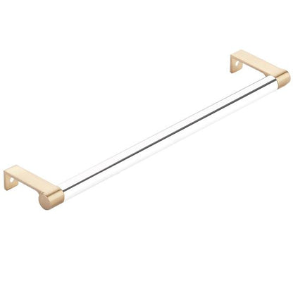 Emtek - Select Cabinet Edge Pull 10-1/4 Inch c-c, Round Edge Stem, Smooth Bar