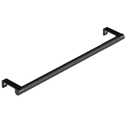 Emtek - Select Cabinet Edge Pull 12-1/4 Inch c-c, Round Edge Stem, Knurled Bar