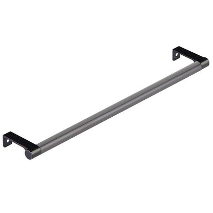 Emtek - Select Cabinet Edge Pull 12-1/4 Inch c-c, Round Edge Stem, Smooth Bar