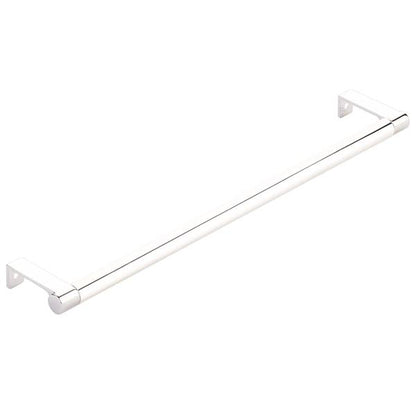 Emtek - Select Cabinet Edge Pull 12-1/4 Inch c-c, Round Edge Stem, Smooth Bar