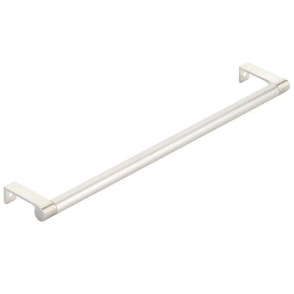 Emtek - Select Cabinet Edge Pull 12-1/4 Inch c-c, Round Edge Stem, Smooth Bar