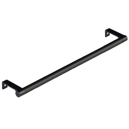 Emtek - Select Cabinet Edge Pull 12-1/4 Inch c-c, Round Edge Stem, Smooth Bar