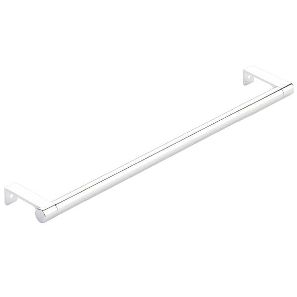 Emtek - Select Cabinet Edge Pull 12-1/4 Inch c-c, Round Edge Stem, Smooth Bar
